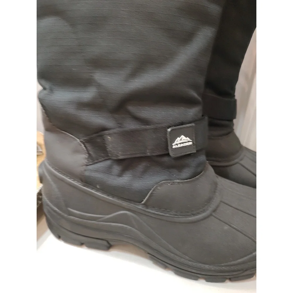 ALEADER Men 3M Insulated Waterproof Winter Snow Boots Sz 12 Faux Lamb Wool‎